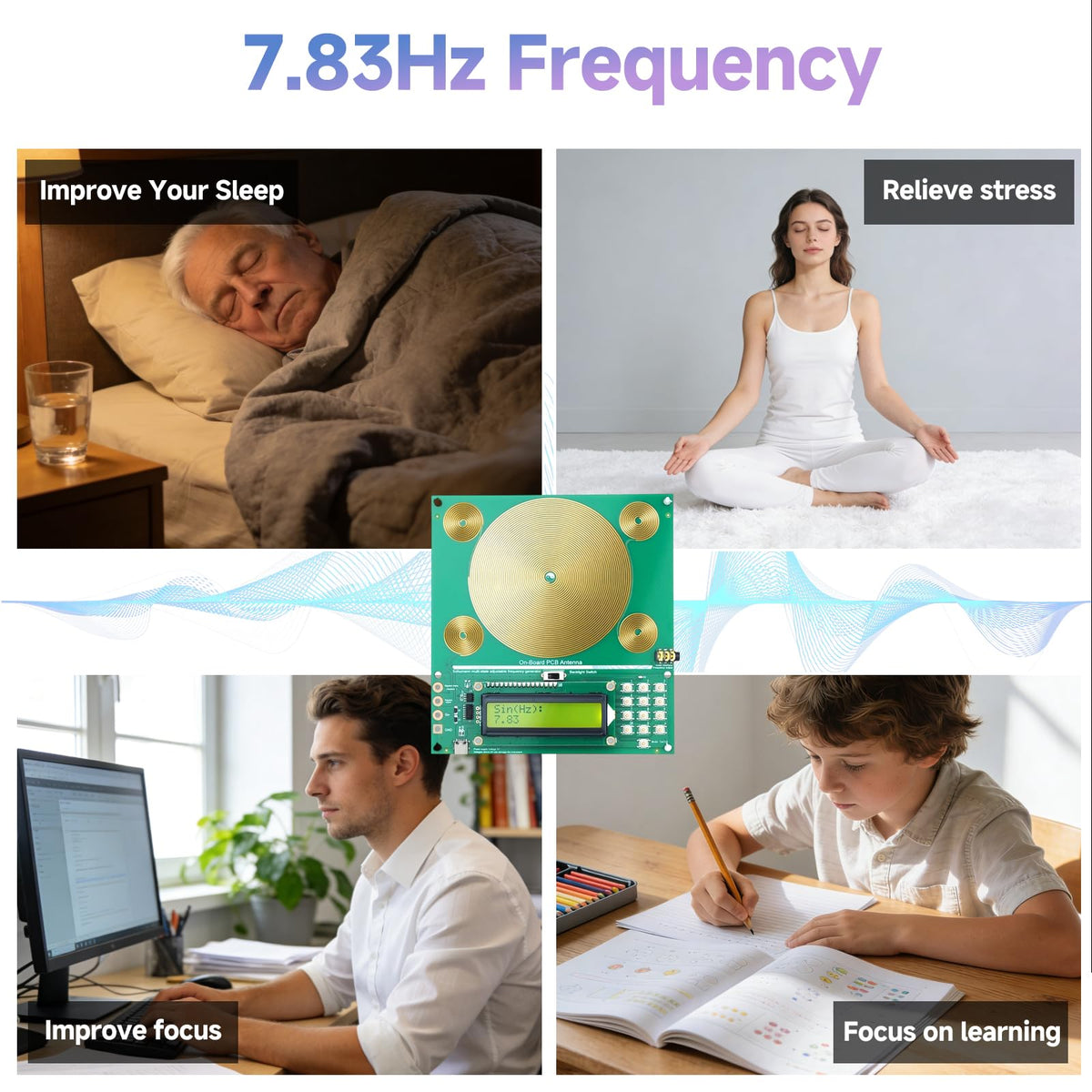 Calamity Frequency Generator for Healing 7.83Hz Schumann Resonance
