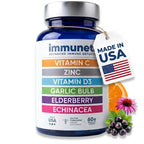 Immuneti Advanced Immune Support – Doctor Formulated 6-in-1 Daily Immunity Supplement – Made in USA – With Vitamin C, D3, Zinc, Elderberry, Garlic & Echinacea - Vital Nutrients & Antioxidants (2)