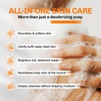 5 Pcs Persimmon Soap for Old People Smell, Persimmon Soap Bar for Body Odor Control, Natural Organic Deodorant Body Wash Soap for Women & Men