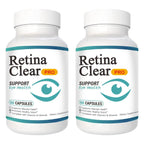 Retina Clear Pro Eye Health Support Supplement, with Minerals and Vitamins, Lutein and Bilberry Extract Supports Visual Clarity, Eye Fatigue Relief & Focus（2PCS）