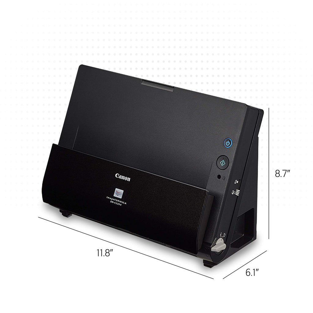 Canon imageFORMULA DR-C225 II Office Document Scanner, Black - 3258C002