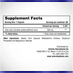 Centella Asiatica 500 mg 60 Capsules by Natural Systems - Gotu Kola Herb Moisturizer for Your Skin - Extract Also Beneficial for Calming Mind Tiredness