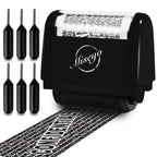 Buy now Miseyo Wide Identity Theft Protection Roller Stamp Set - Yellow (3 Refill Ink Included) at indiglob india