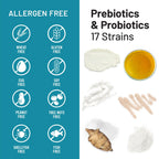 NatureWise Probiotics 60 Billion CFU - 17 Strains + Organic Prebiotics - Immune, Digestive & Gut Health Support for Women & Men - Vegetarian, Gluten-Free, Non-GMO - 60 Capsules[2-Month Supply]