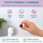 Igennus Methylated Kids Multivitamin Gummies, Age 4+, 6 x 90 Gummies | Clean Label & Third Party Tested, No Artificial Sweeteners or Flavors, Sugar Free, Natural Berry Flavor, Non-GMO, Halal