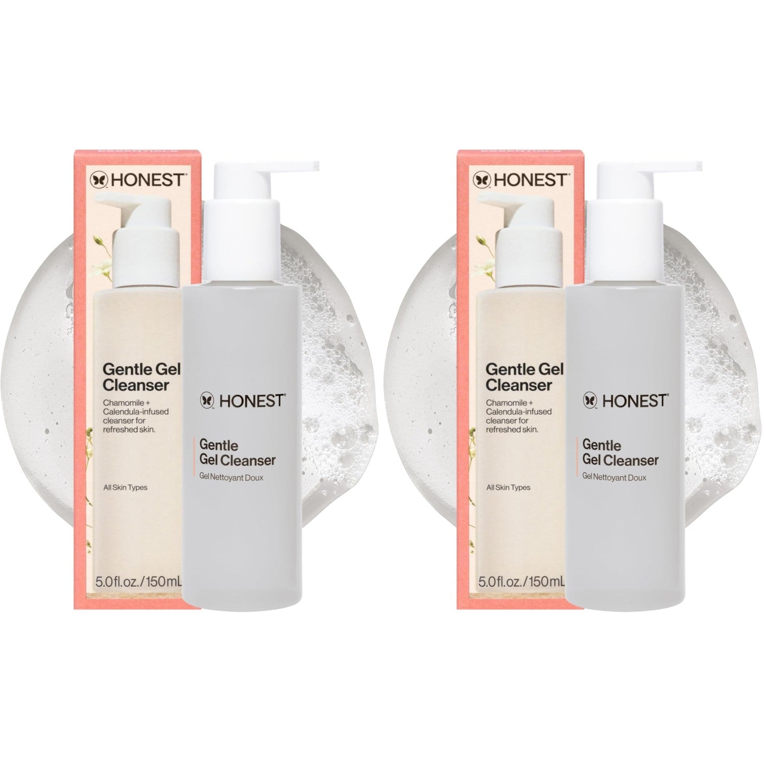 Honest Beauty Gentle Gel Daily Face Cleanser, Sensitive Skin, 5 fl oz