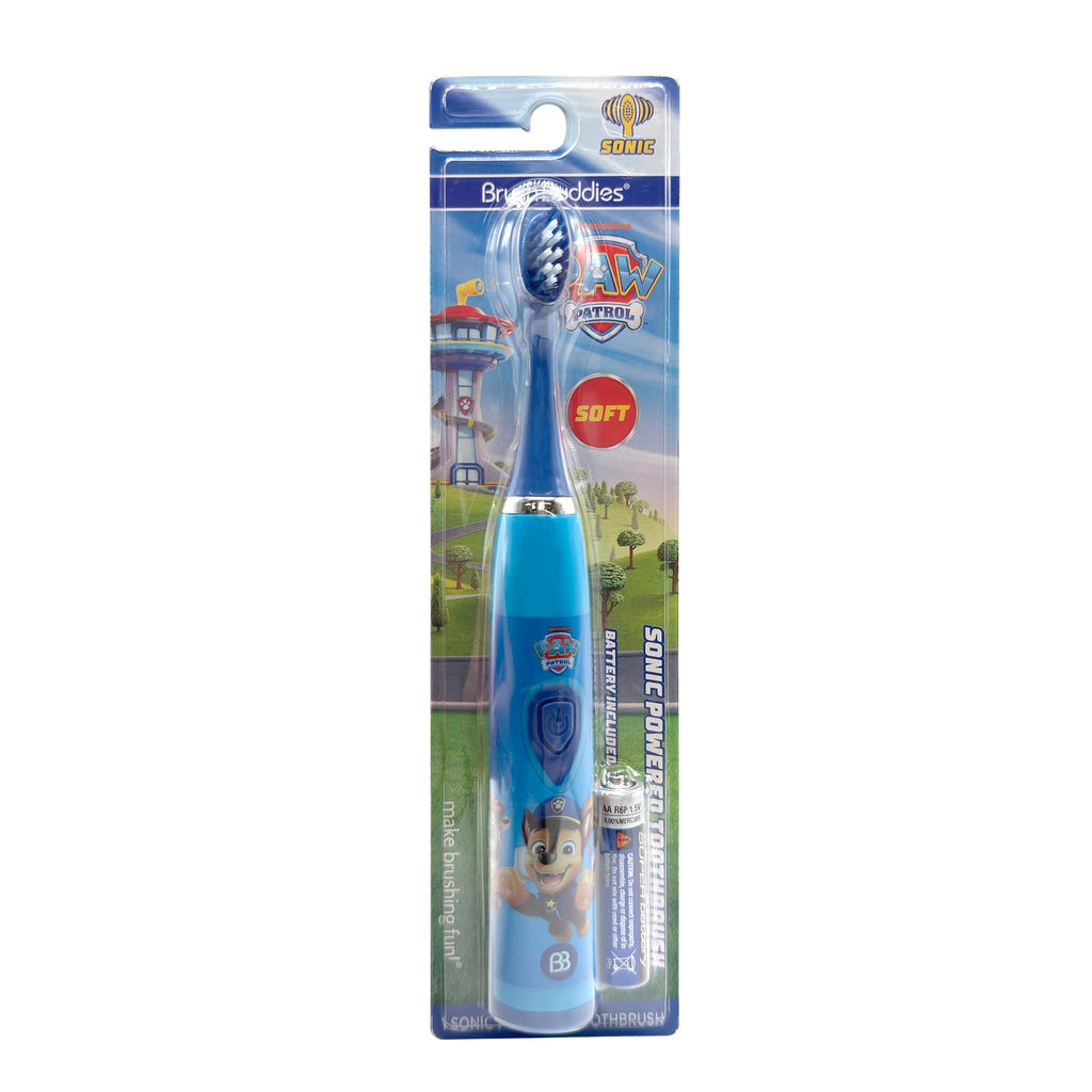 Brush Buddies Paw Patrol Sonic Toothbrush for Kids Ages 3+ Battery Powered Kids Toothbrush with Soft Bristles Toddler Sonic Toothbrush Paw Patrol Electric Toothbrush for Boys and Girls