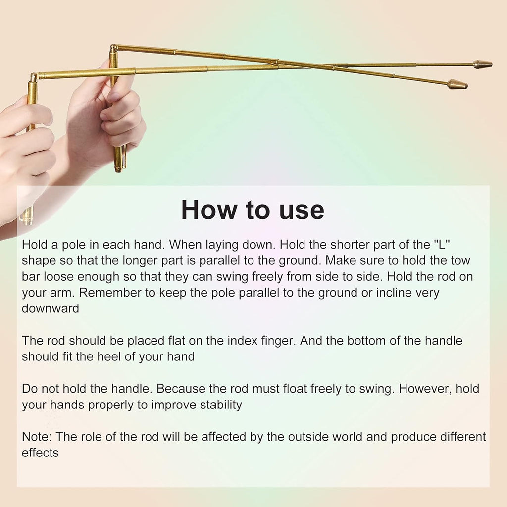 Buy now Jadive 3 Pieces Divining Rods Copper and Dowsing Pendulum for Ghost Hunting, Energy Healing, Divining Water includes 2 Retractable Divining Rods with Copper Handle and 1 Pendulum Pendant(Gold) at indiglob india