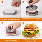 TACGEA Burger Press 150 Patty Papers, Non-Stick Hamburger Press Patty Maker