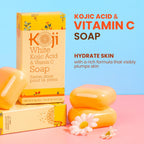 Buy now Koji White Kojic Acid & Vitamin C Brightening Soap, Hydrating Face & Body For Radiant Glow Skin, Nourishing, Moisturizing, Cleansing Bar, Vegan, Paraben-Free, 2.82 oz (2 Bars) at indiglob india