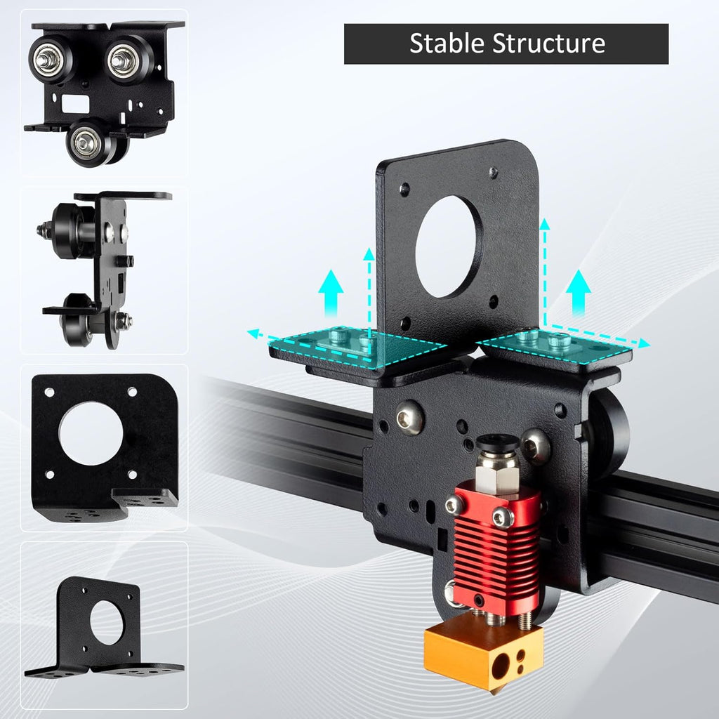 Buy now UniTak3D Ender 3 Direct Drive Upgrade Conversion Bracket for Ender 3 V2,Ender 3 Pro and Voxelab Aquila 3D Printer for B-MG&Dual Gear&Bowden Extruder(NOT for Neo Series,Extruder&Hotend NOT Include) at indiglob india