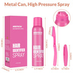 Hair Identifier Spray for Face Shaving Dermaplaning Tool Facial Razors | Skin Body Dermaplane Spray for Women with 4 Face Razor Face Shaver Facial Hair Removal Kit Dermaplane Razor for Women Face