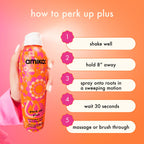 amika perk up plus extended clean dry shampoo | lightweight + buildable, extend time even further between wash days, invisible finish + no white residue, for all hair types