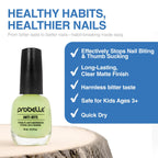 Probelle Anti-Bite, Nail Biting Treatment for Kids & Adults to Quit habit, No Bite Nail Polish Deterrent, Thumb Guard & Prevents Finger Sucking, Bitter Taste Nail Care, For Ages 3+, 0.5 fl oz (15 ml)