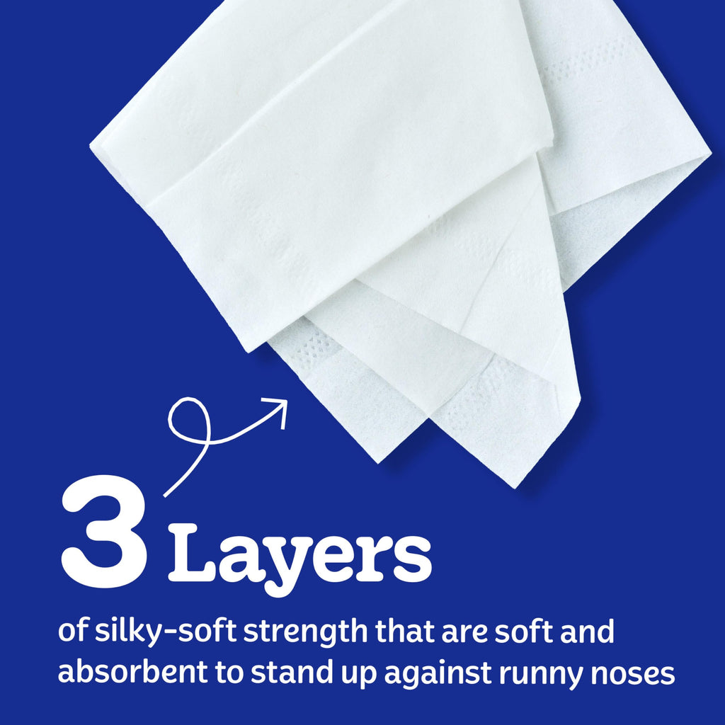 Kleenex Ultra Soft Facial Tissues, 4 Flat Boxes, 120 Tissues per Box