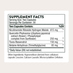 THORNE ResveraCel, NR, Quercetin, Resveratrol & Betaine, 60 Capsules | Supports Healthy Aging, Methylation, Cellular Energy Production & Metabolism*, NAD+ Precursor, NSF Contents Certified