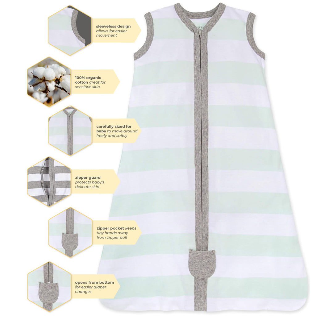 Buy now Burt's Bees Baby unisex-baby Beekeeper Wearable Blanket, 100% Organic Cotton, Swaddle Bag at indiglob india