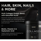 Super Collagen Powder for Women Weight Loss + Beauty w. Probiotics, Hyaluronic Acid, ACV, KSM-66, Biotin - Premium Multi Collagen Peptides Protein Supplement Colageno for Women (Unflavored)