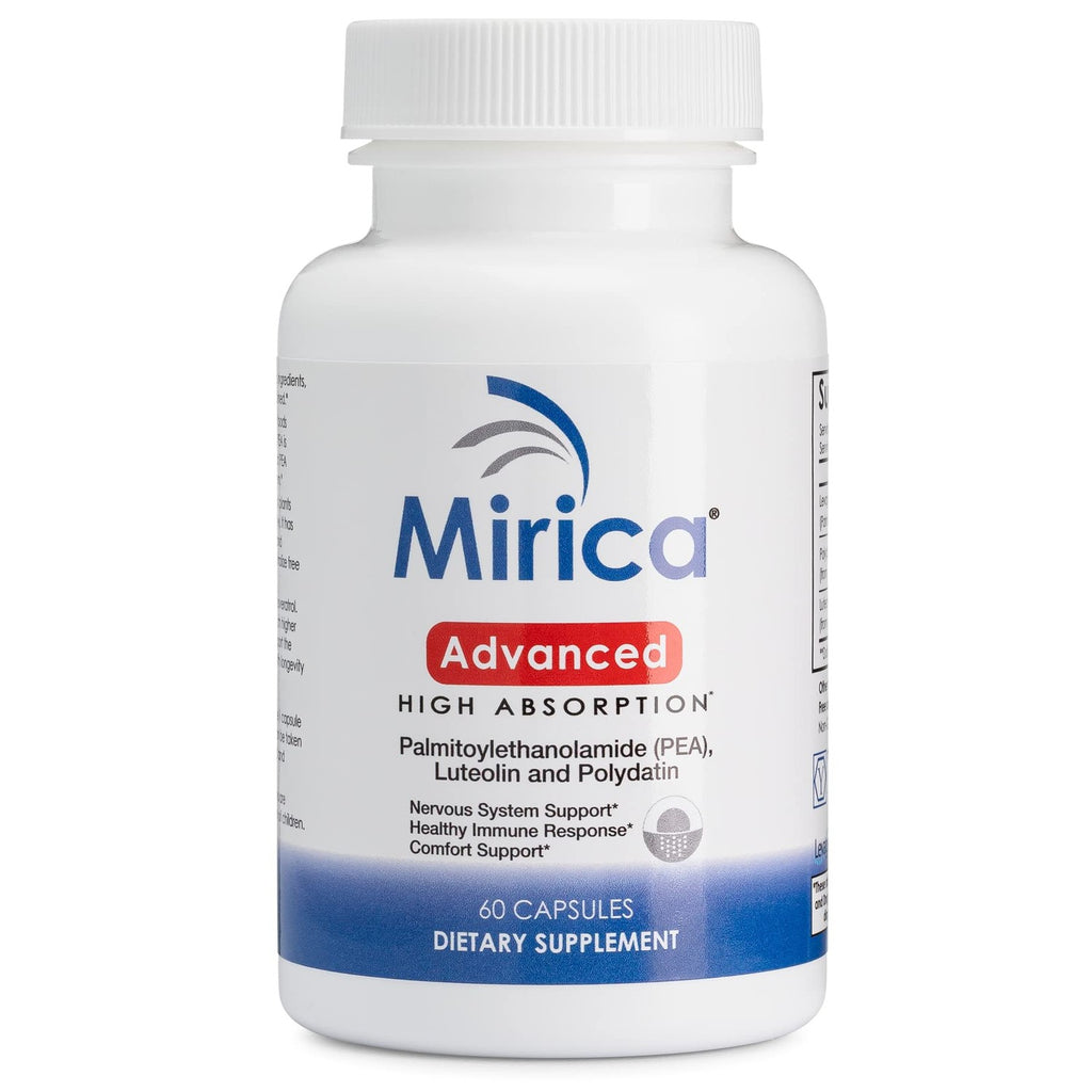 Mirica Advanced - High Absorption Formula, Palmitoylethanolamide (Pea) Luteolin and Polydatin, Nervous System Support Capsule, 60ct