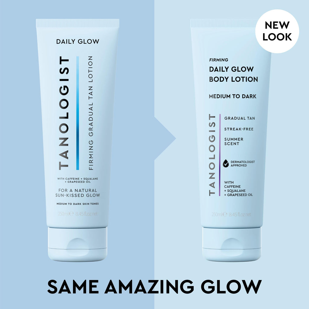 Tanologist Firming Daily Glow Body Lotion, Gradual Self Tanner, 8.45 fl oz | Self-tanning made easy, self tanner lotion for daily use, body glow, transfer-proof, no self-tan odor