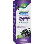 Buy now Natureâ€™s Way Sambucus Zero Sugar Traditional Immune Syrup, Highly Concentrated Black Elderberry Extract, Traditional Immune Support*, Sugar-Free, Berry Flavored, 8 Fl Oz (Packaging May Vary) at indiglob india