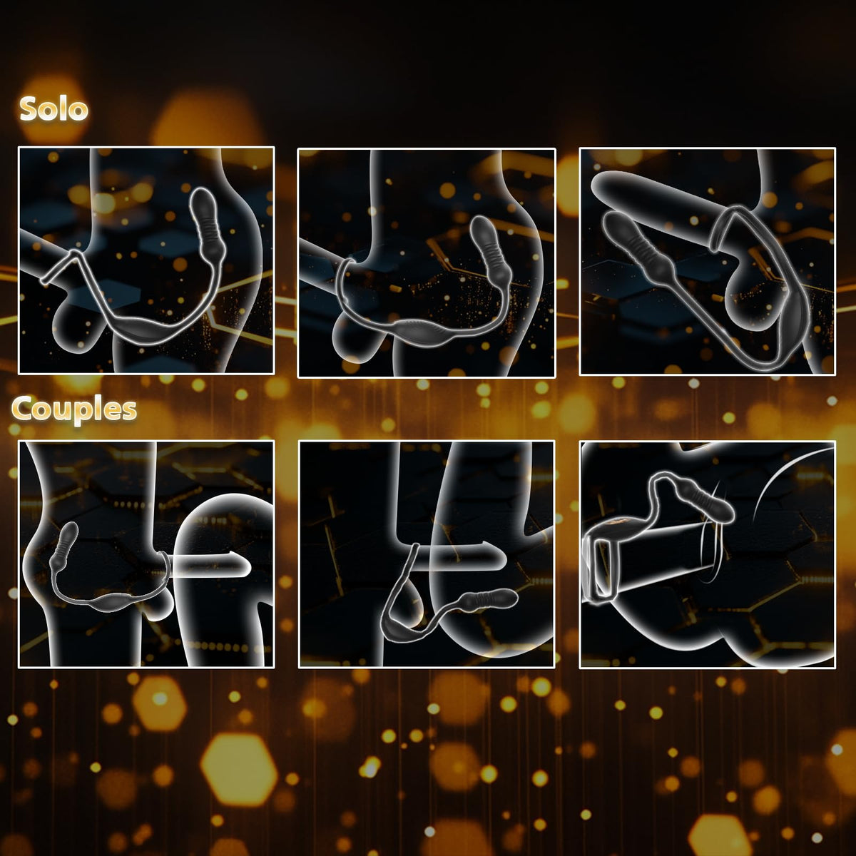 HNNPY Thrusting Prostate Massager Dildo, Male Anal Vibrator Sex Toys
