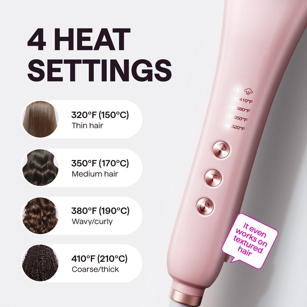 Wavytalk Pro Steam Hair Straightener Brush Steamline Pro Straightener Brush | 3-in-1 Straightening Brush for Coily Hair, Fast Salon Results with Less Damage, Anti-Frizz and Hair Nourishment