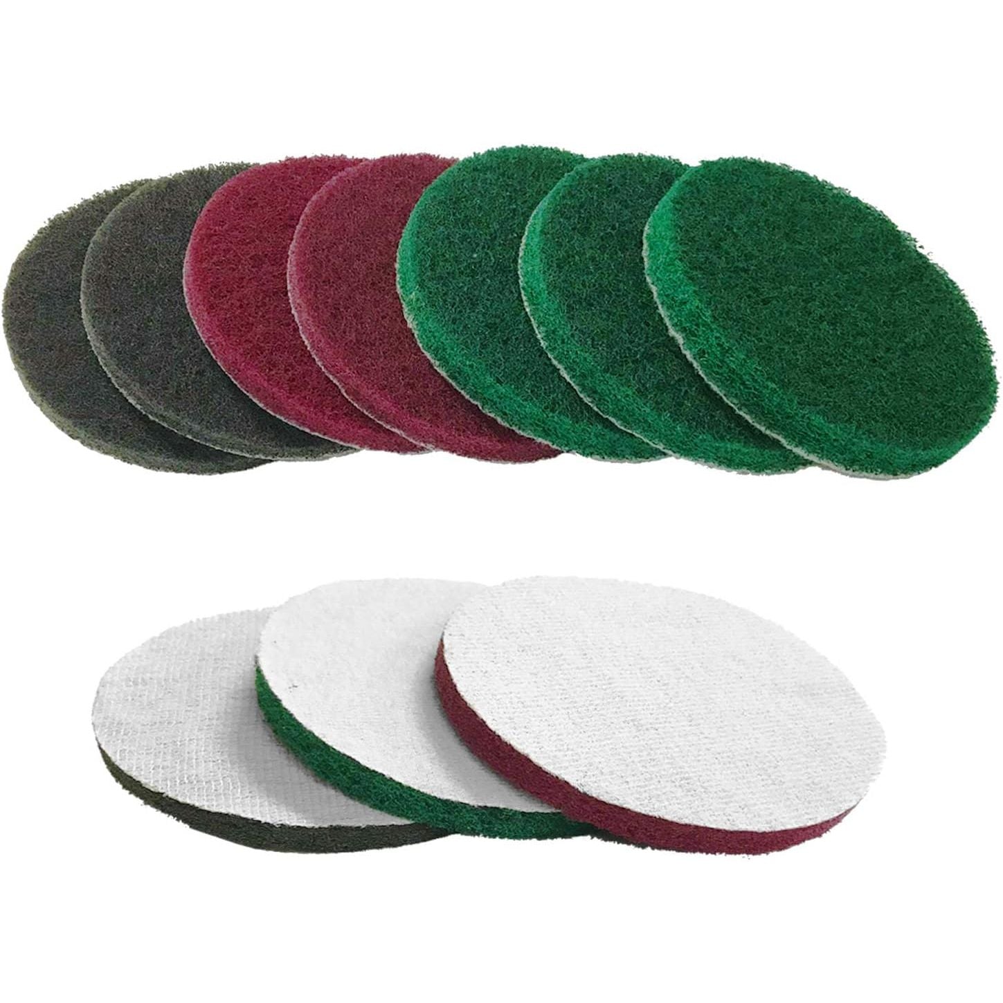 Buy now Power Scrubber Pads Drill Attachment, GOH DODD 26 Pieces 4 Inch Headlight Restoration Kit Drill Brush Scouring Cleaning Pads for Kitchen, Bathroom, Grout, Carpet, Shower, Tub, Grill,Tile, Sanding at indiglob india