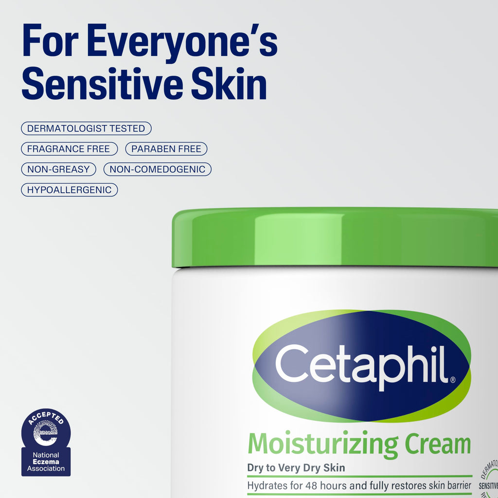 Buy now Cetaphil Face & Body Moisturizer, Hydrating Moisturizing Cream for Dry to Very Dry, Sensitive Skin, NEW 8.8 oz, Fragrance Free, Non-Comedogenic, Non-Greasy (Packaging May Vary) at indiglob india