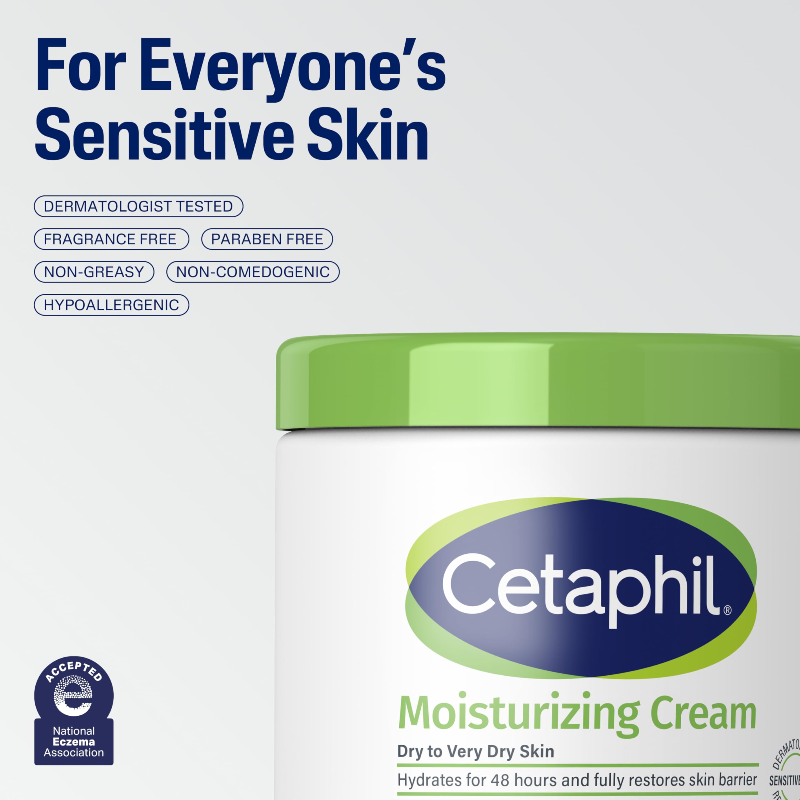 Buy now Cetaphil Face & Body Moisturizer, Hydrating Moisturizing Cream for Dry to Very Dry, Sensitive Skin, NEW 8.8 oz, Fragrance Free, Non-Comedogenic, Non-Greasy (Packaging May Vary) at indiglob india