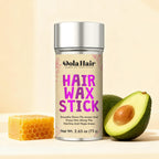 Dolahair Portable Travel Hair Wax Stick - Slick Hair Pomade with Smoothing Brush for Women, Kids & Girls' Hair Styling