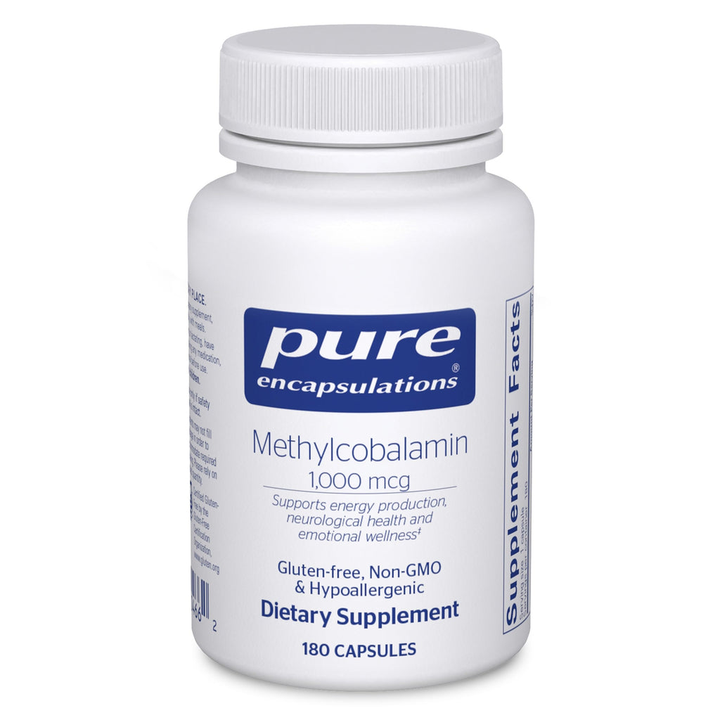 Pure Encapsulations Methylcobalamin 1,000 mcg, 60 Capsules | Vitamin B12 Supplement to Support Memory and Nerve Health*, Vitamin B12