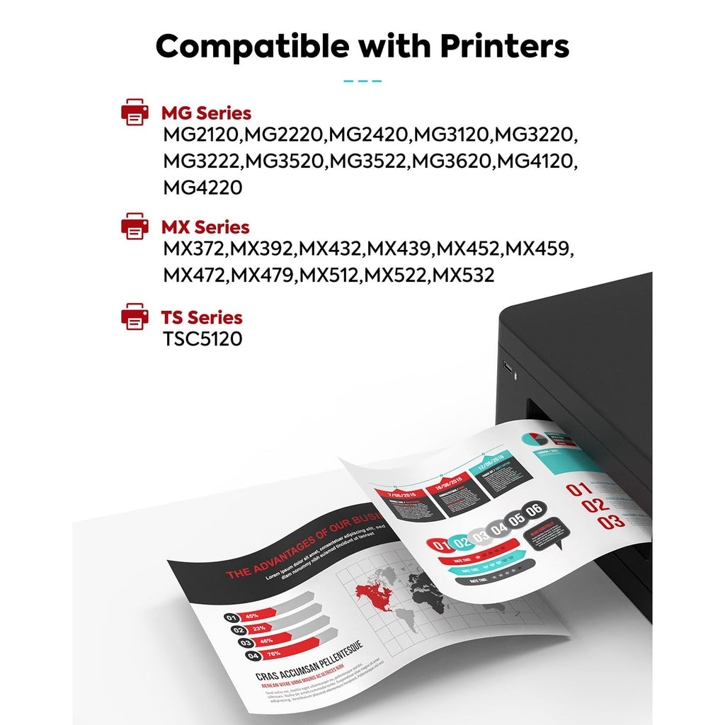 240XL 241XL Ink Cartridge Compatible for Canon PG-240XL CL-241XL combo pack