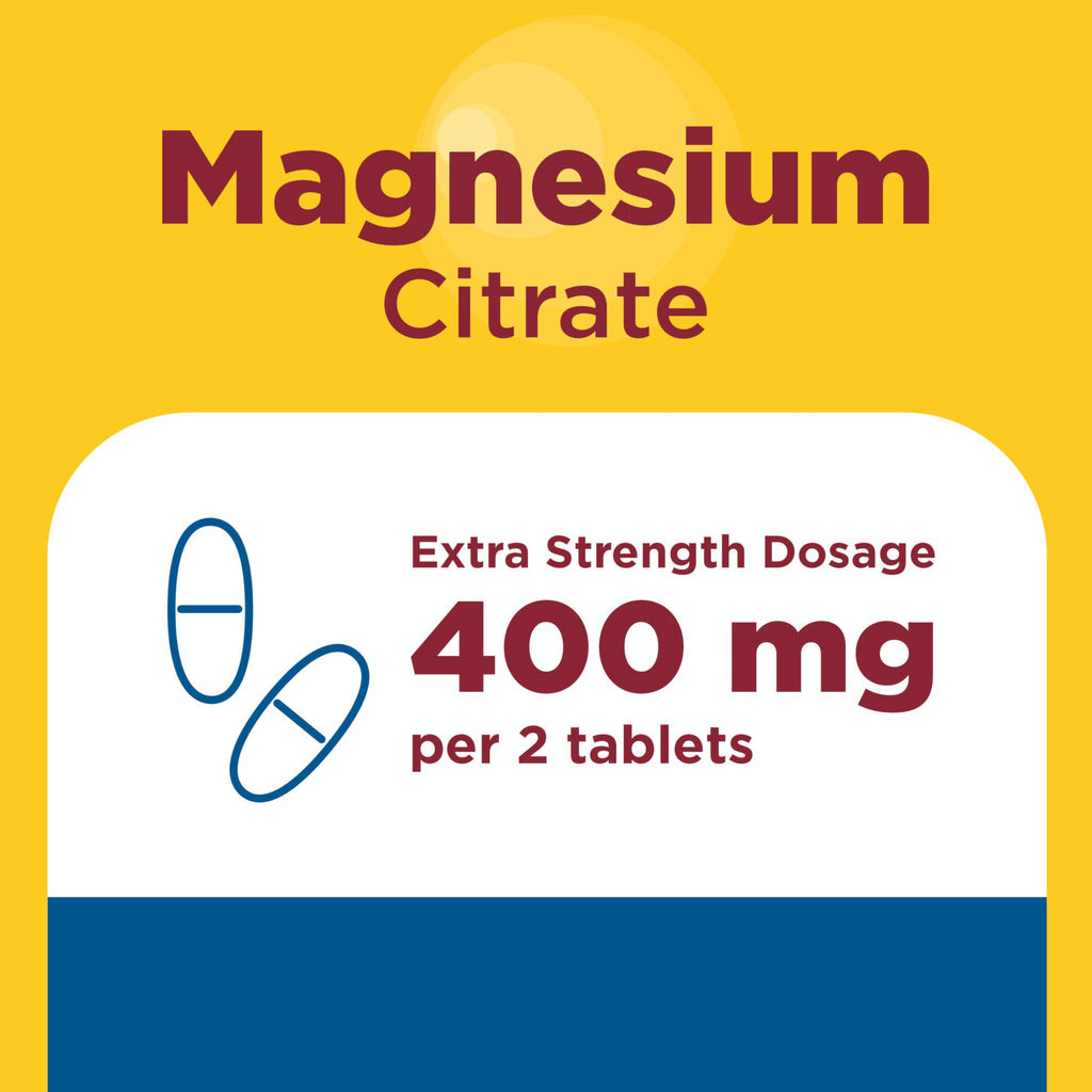 Nature Made Extra Strength Dosage Magnesium Citrate Tablets, 60 Tablets