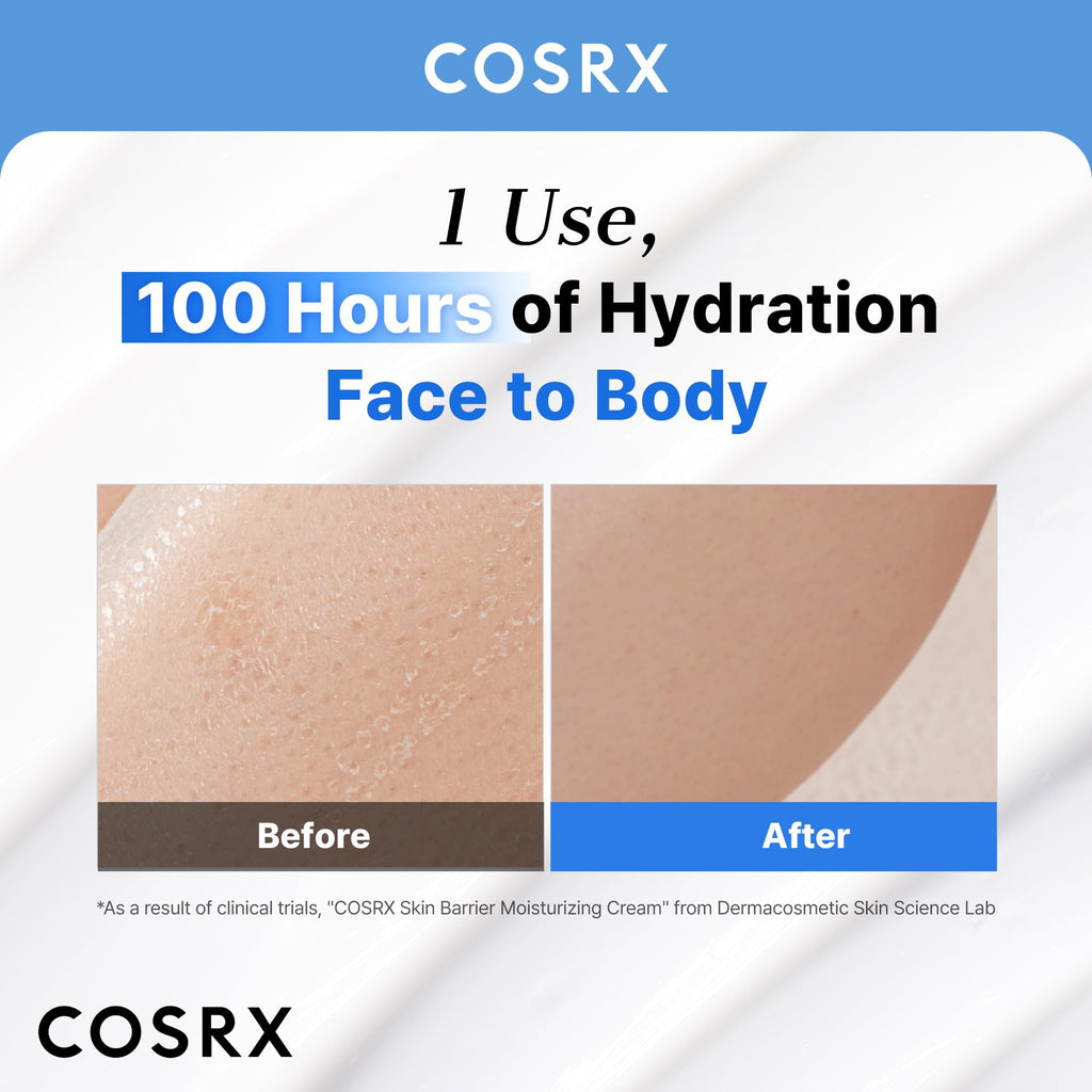 COSRX 100-Hour Hydration Ceramide Body Cream, Non-Greasy, 15.2 fl oz | Body Lotion for Dry to Extremely Dry Skin, Hyaluronic Acid, Skin Barrier Care, Unscented, Fast-Absorbing, Korean Skin Care