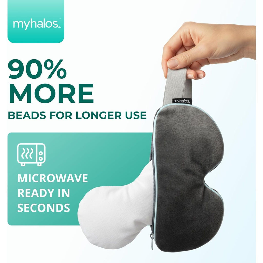 Buy now MyHalosÂ® Eye Mask for Dry Eyes - Steam Warm Compress for Eyes - Remove Styes, Chalazion Therapy Warming and Heating Pad Hot Compress - Moist Heat Mask for Blepharitis & MGD at indiglob india