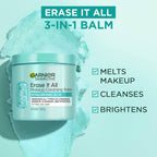 Garnier Erase It All Makeup Cleansing Balm with Hyaluronic Acid, Replumping Facial Cleanser and Makeup Remover, 4.2 Oz (Pack of 6)
