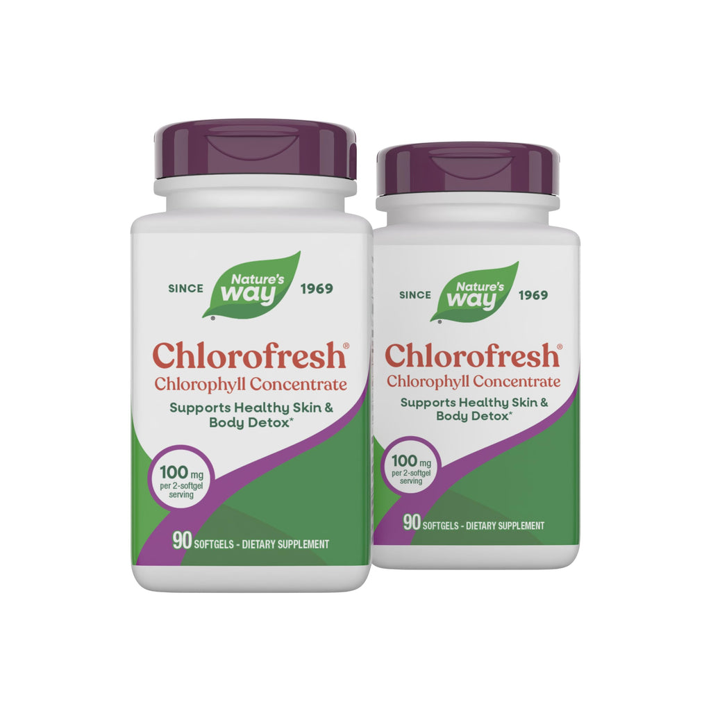 Nature's Way Chlorofresh Chlorophyll Concentrate Softgels, 90 ct | Chlorophyllin Copper Complex, Internal Deodorant Supplement, Supports Healthy Skin & Detox Pathways*, 45 Day Supply