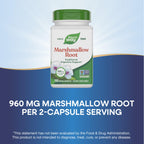 Nature's Way Premium Herbal Marshmallow Root, 960 mg per Serving, 100 VCaps