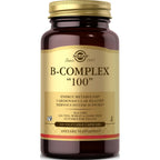 Solgar B-Complex "100", 100 Vegetable Capsules - Nervous System Support - Supports Energy Metabolism - Non-GMO, Vegan, Gluten Free, Dairy Free, Kosher - 100 Servings