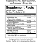 Jocko Fuel Joint Support Supplement - Glucosamine MSM for Joint Pain, Mobility, & Flexibility w/Turmeric & Boswellia (180 Capsules)