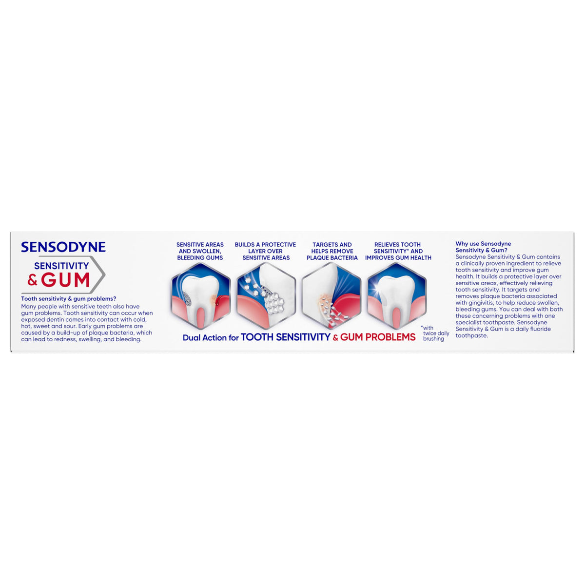 Sensodyne Sensitivity & Gum Clean & Fresh Toothpaste, 3.4 oz (Pack of 4)