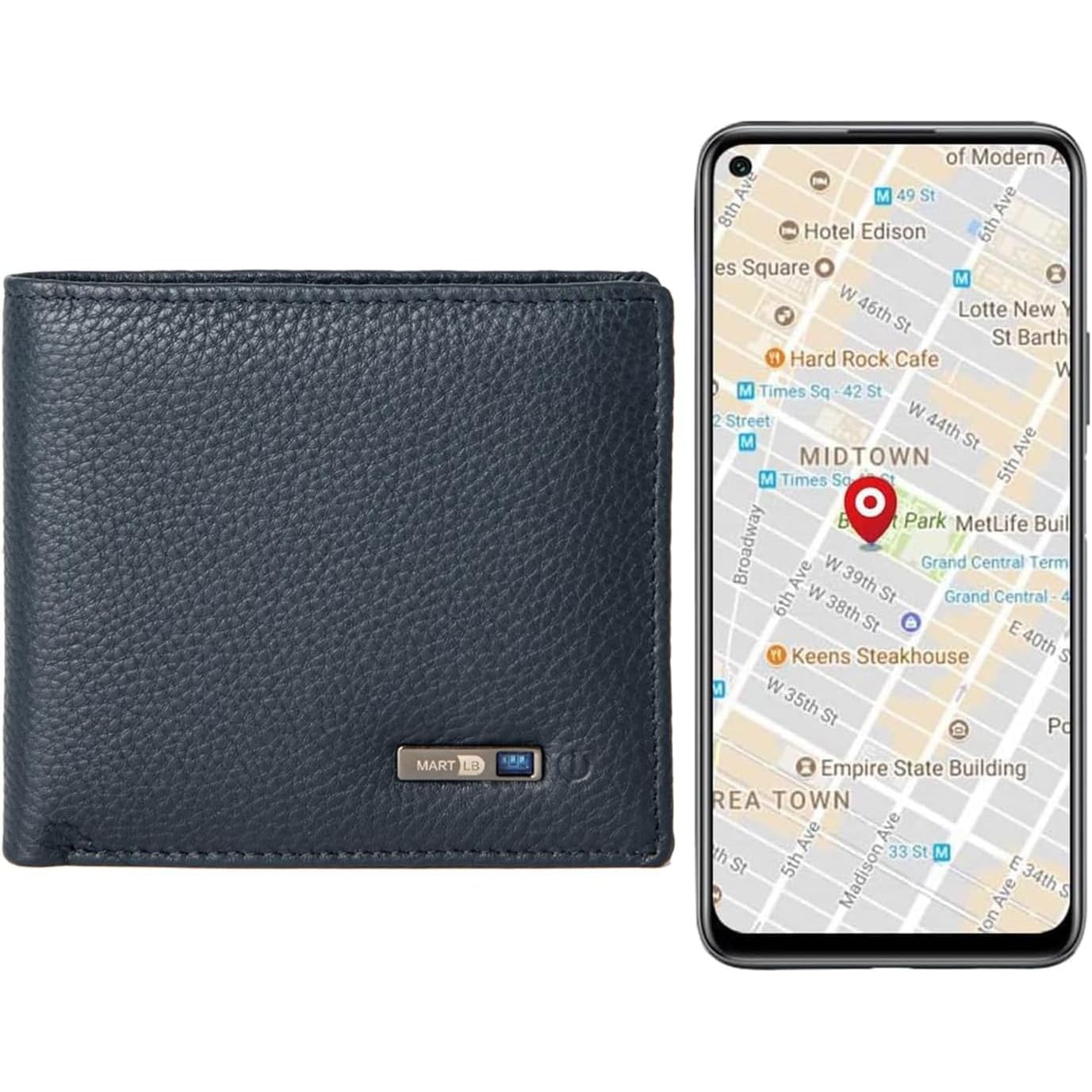 Buy now Anti-Lost Bluetooth Wallet Tracker & Finder GPS Position Locator Mens Slim Minimalist trackable Cool Leather Wallet Credit Card Holder (Coffee) (Coffee, Horizontal) (Black, Horizontal) Horizontal Blue at indiglob india