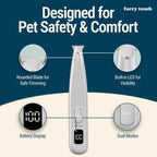 Dog Paw Trimmer Electric Cordless Pet Clippers for Dogs & Cats