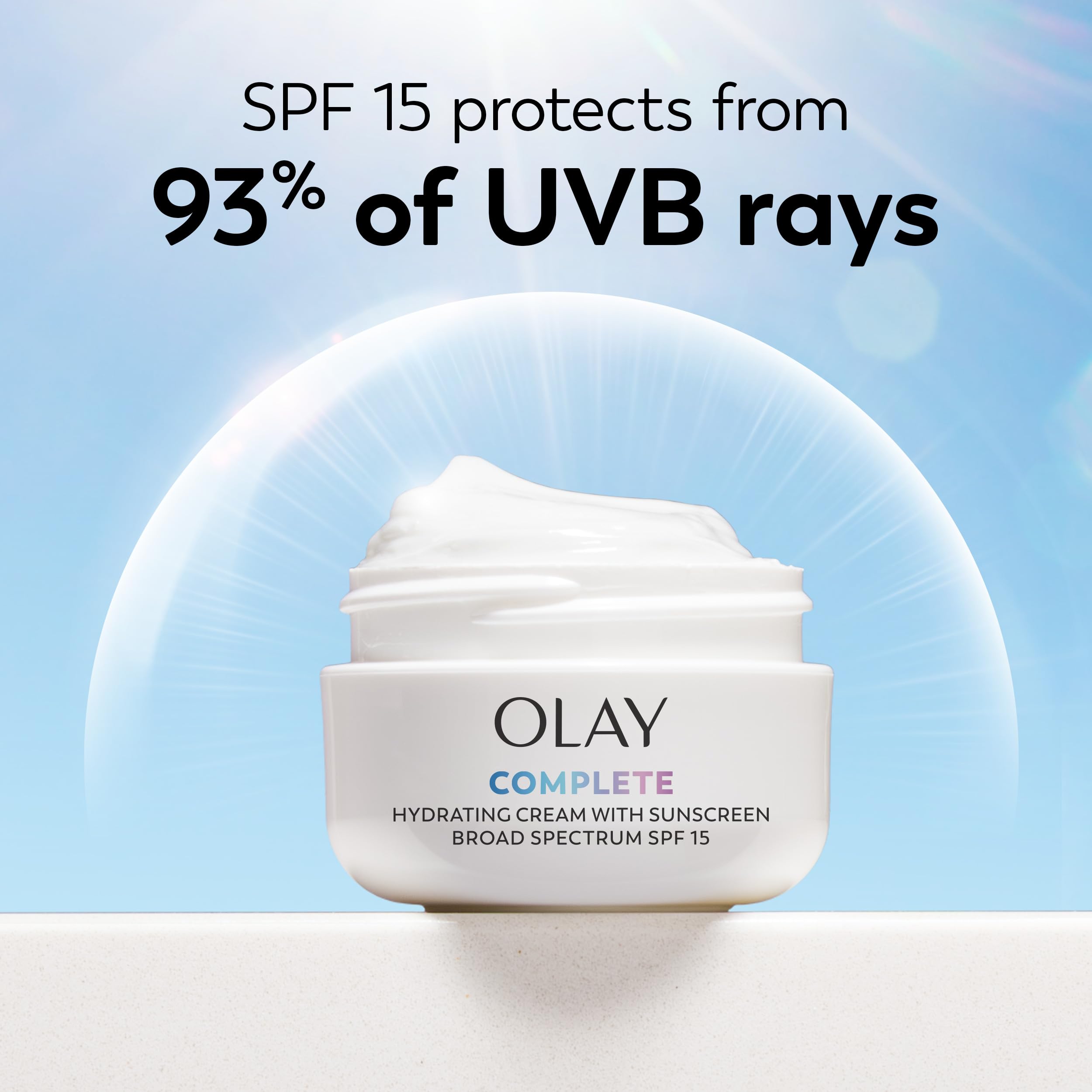 Buy now Olay Face Moisturizer Complete All Day UV Moisture Cream with Sunscreen SPF 15, Normal Skin, 2 Fl Oz (Pack of 3) at indiglob india