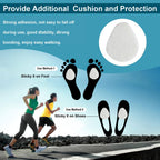 Metatarsal Pads for Women and Men 40 Pieces, Felt Ball of Foot Cushion, Adhesive Forefoot Pads Forefoot Cushion Pads, Foot Pads for Forefoot and Sole Support, Metatarsalgia Mortons Neuroma