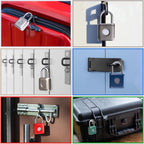 Buy now Pothunder Fingerprint Smart Padlock Lock, Biometric Metal Keyless Thumbprint Lock, Waterproof, USB Rechargeable, for Gym Locker, School Locker, Luggage, Backpack, Suitcase(Gray) at indiglob india
