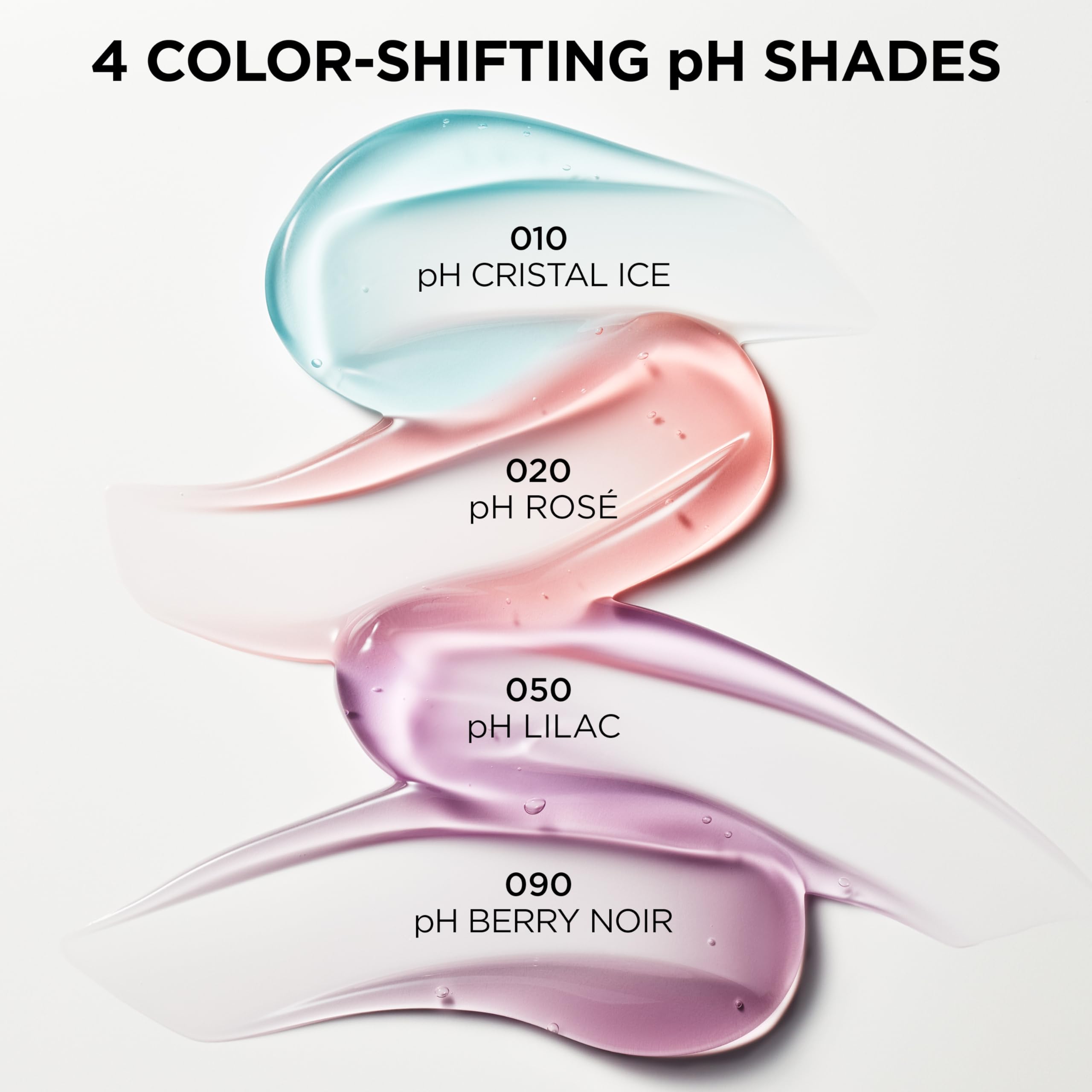 L'Oreal Paris Plump Ambition pH Hyaluron Lip Oil, Color Shifting Lip Tint with 24HR Hydration, Volumizing Shine and Lasting Color, 020 pH Rosé