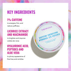 Buy now Good Molecules Caffeine Energizing Hydrogel Eye Patches - Eye Mask with Hyaluronic Acid Hydrate and Reduce Puffiness - Pack of 30, Skincare for Face at indiglob india