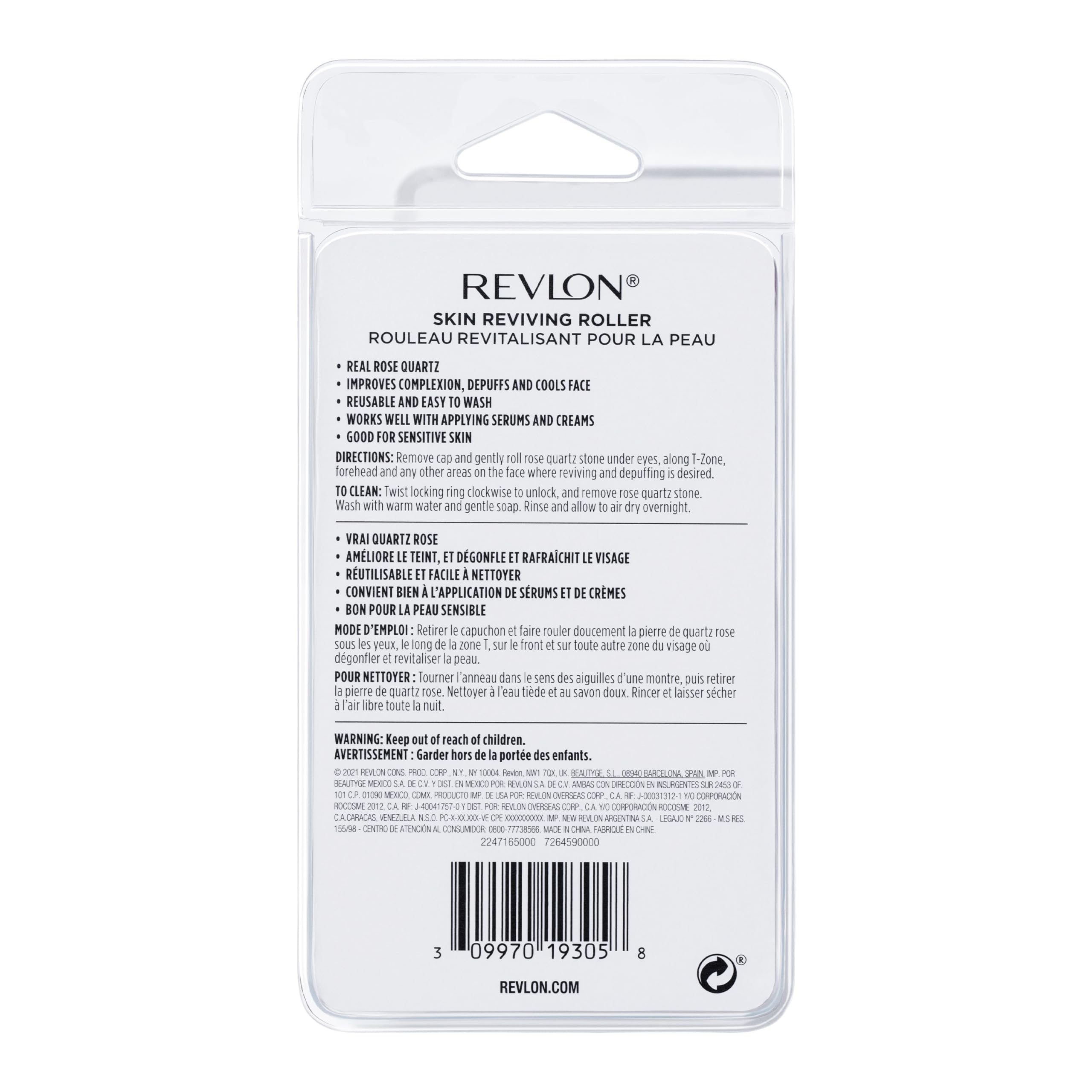 Buy now Revlon Skin Reviving Roller with Rose Quartz for All-Day Facial Reviving & Brightening, Compact & Reusable, Gentle on Skin, 1 count at indiglob india